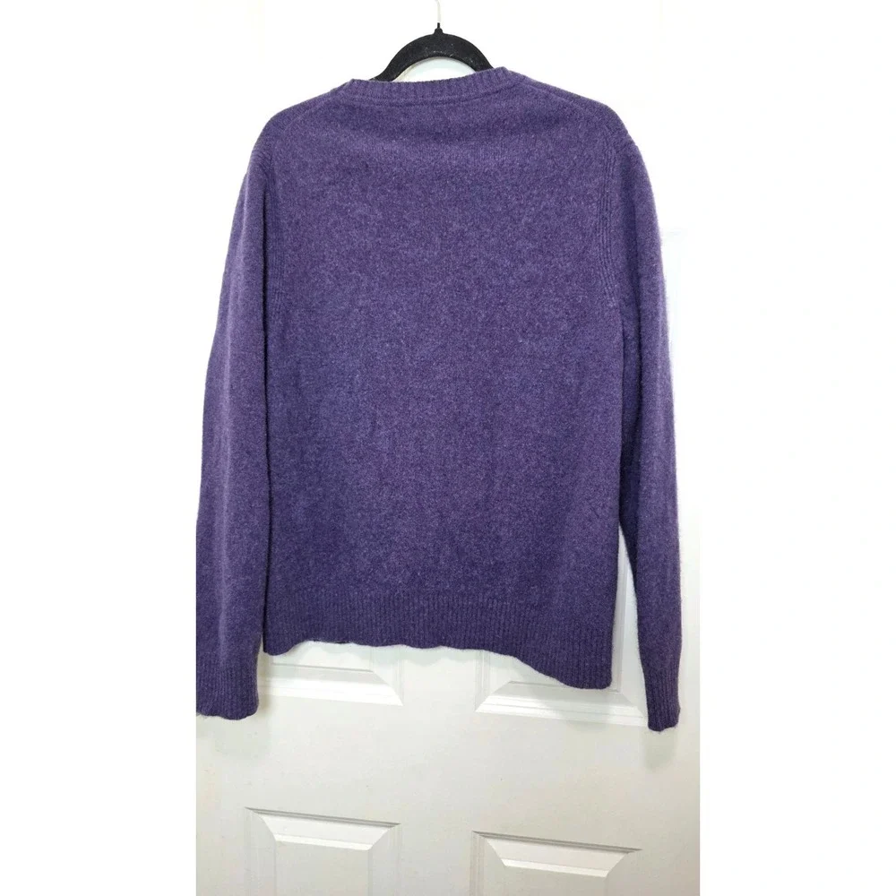 Banana Republic Purple Merino Wool Festival‎ Grand Crewneck Sweater XL Women's